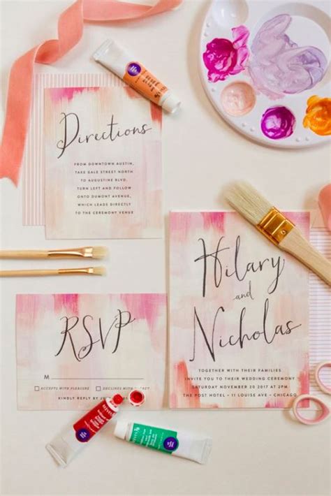 23 Pretty Watercolor Wedding Invitations To Get Inspired - Weddingomania