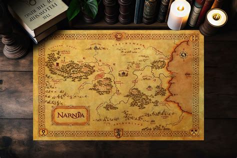 Narnia Map From the Chronicles of Narnia: the Lion, the Witch and the ...