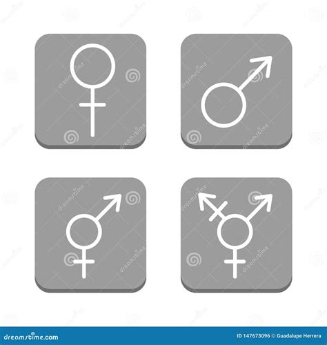 Gender Vector Symbol Illustrations Concept Stock Vector Illustration Of Woman Illustrations