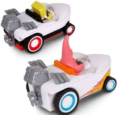 Spongebob Squarepants Hot Rod Boats Pullback Vehicle Pack SpongeBob Patrick NKOK ToyWiz