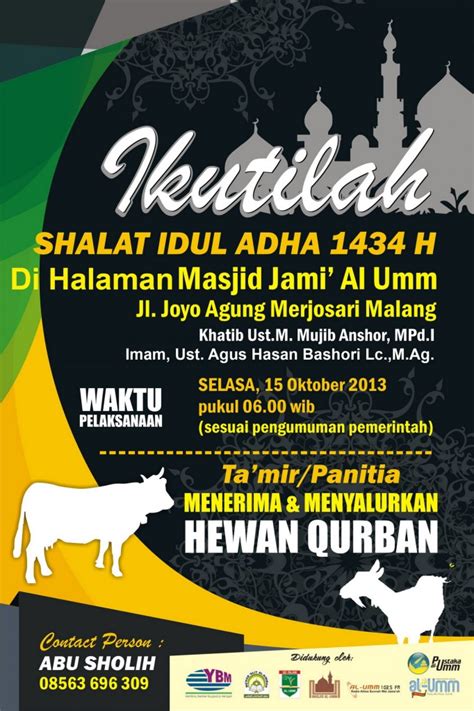 Contoh Proposal Qurban Idul Adha Masjid Denah