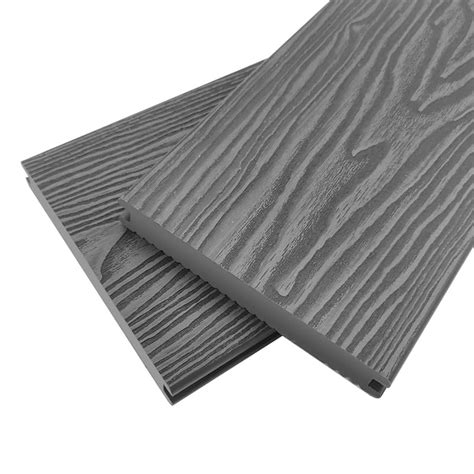 Tercel 140 25mm Grey Solid WPC Exterior Floor DeckING Waterproofing 3D