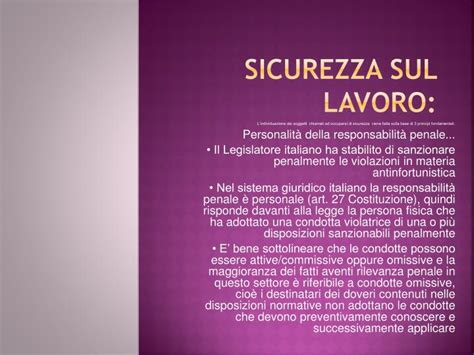 Ppt Sicurezza Sul Lavoro Powerpoint Presentation Free Download Id 286190