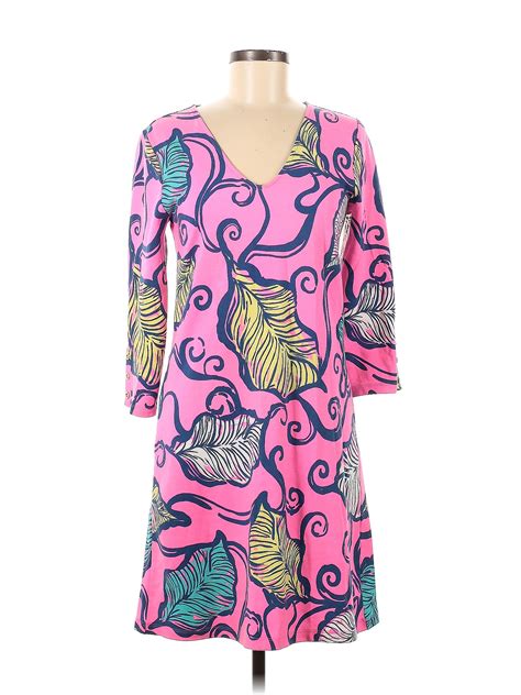 Lilly Pulitzer Pink Casual Dress Size M Off Thredup