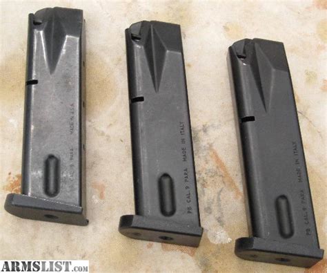 Armslist For Sale Beretta 92f Magazine Clip 15 Round 9 Mm Factory