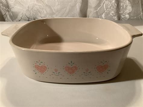 Vintage Corning Ware Liter Pink Forever Yours Heart Etsy