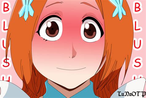 Bleach Chapter 589 Orihime Blushing By Lunaotp On Deviantart