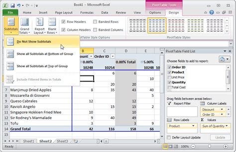 How To Remove All Subtotals In Pivot Table Printable Online