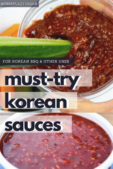 Must-Try Korean Sauces for Korean BBQ and More