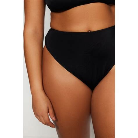 Trendyol Curve Plus Size Bikini Bottom Black Eponuda