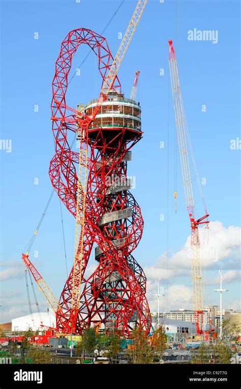 Arcelormittal Orbit Turm Struktur Aussichtsplattform N Hert Sich Der