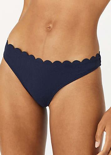 Accessorize Scalloped Trim Bikini Briefs Freemans