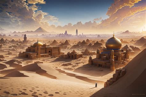 Desert City Landscape Background Graphic by Forhadx5 · Creative Fabrica