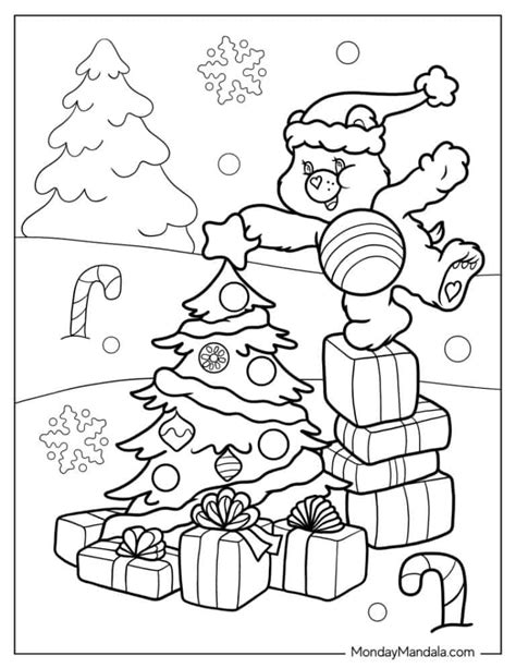 Care Bear Christmas Coloring Pages