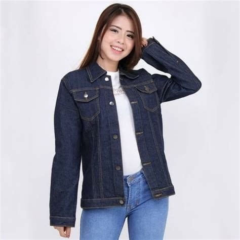 Jual JAKET JEANS DENIM OVERSIZE WANITA GARMENT ORIGINAL X PRESSION