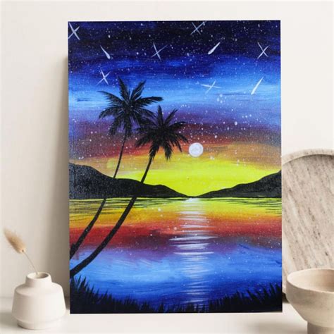 Jual Lukisan Kanvas Aesthetic 30x40 Cm Asli BUKAN Printing Shopee