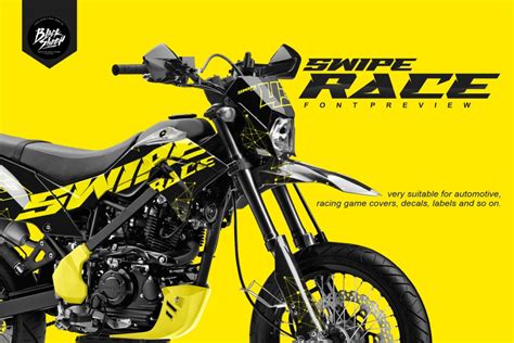 Swipe Race Font Free Download Dafontspro