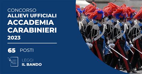 Bando Concorso Allievi Ufficiali Accademia Carabinieri