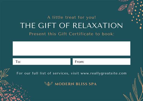 Massage T Certificate Templates