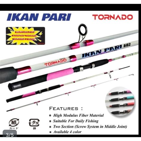 Jual Joran Pancing Fiber Tornado Ikan Pari Pilihan 150 165 180 Cm Fiber