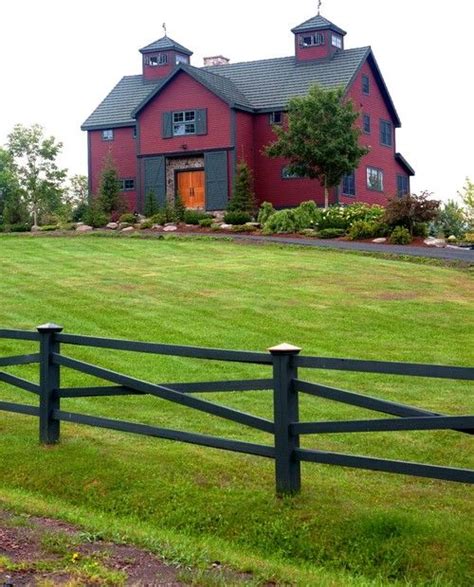 Rustic Red Barn Style Home Red House Exterior Rustic Exterior Red