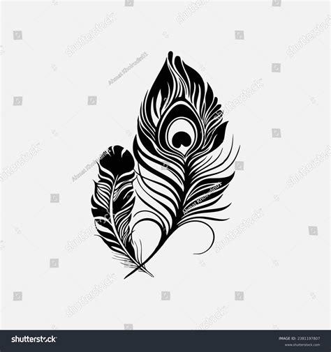 Peacock Feather Vector Desain Logo Stock Vector (Royalty Free ...