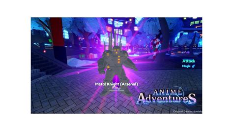 Evolving Metal Knight In Anime Adventure Roblox Youtube