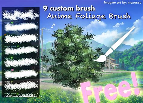 Anime Foliage Procreate Brushes Graphicsbunker