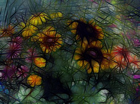 Sunflower Streaks Digital Art By Carol Crisafi Fine Art America