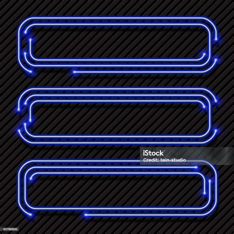 Neon Border Design Stock Illustration - Download Image Now - Abstract ...