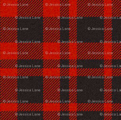 Red/Black Plaid wallpaper - jandq0306 - Spoonflower