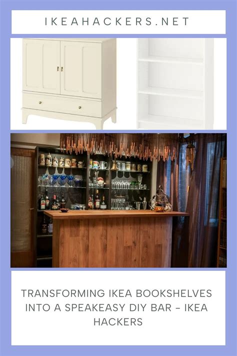 Transforming Ikea Bookshelves Into A Speakeasy Diy Bar Ikea Hackers в