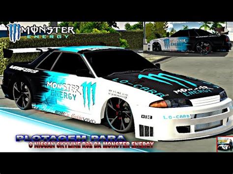 PLOTAGEM PARA O NISSAN SKYLINE R32 DA MONSTER ENERGY Car Parking