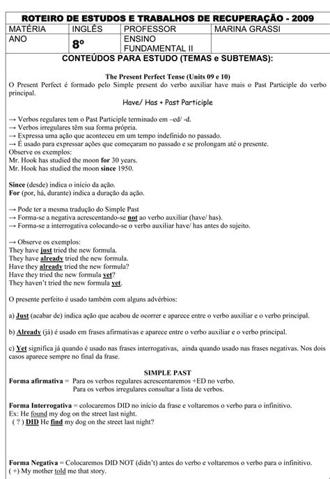 Prova De Ingles 8 Ano - Prova De Inglês 8 Ano 1 Bimestre Com Gabarito - RETOEDU