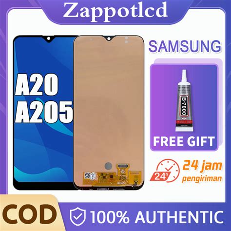 Jual ORI 100 LCD SAMSUNG GALAXY A20 A205 2019 FULLSET LAYAR HP