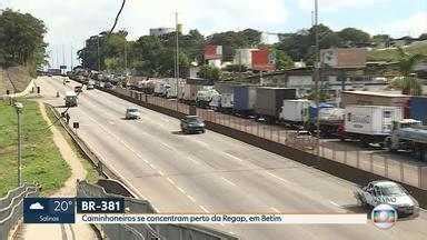 MG1 Caminhoneiros Se Concentram Na BR 381 Perto Da Regap Em Betim