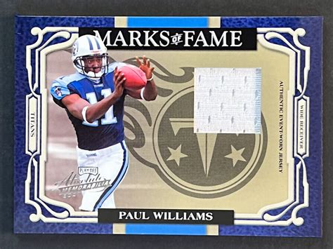 Absolute Memorabilia Mof Paul Williams Marks Of Fame