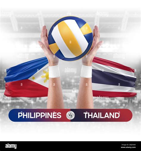 Philippines Vs Thailand National Teams Volleyball Volley Ball Match