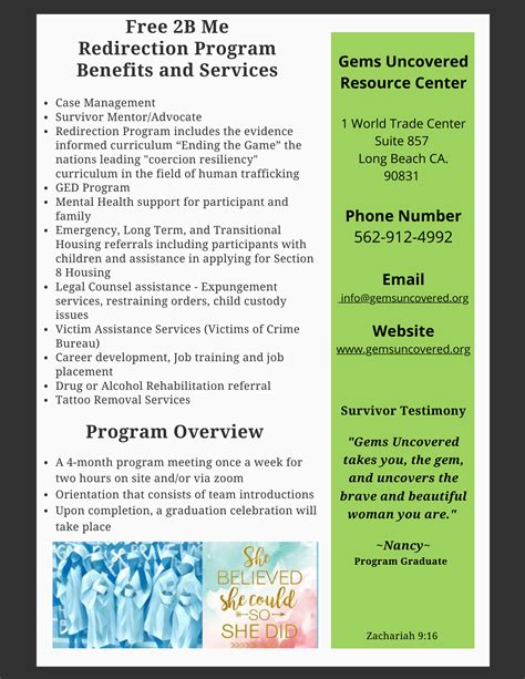 Programs & Services - Gems Uncovered