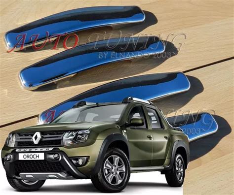 Kit De 4 Cubre Manijas Cromadas Exclusivas Renault Oroch