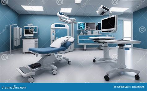 Hospital Room with Equipment a Realistic Scene of a Clinic Medical Exam ...