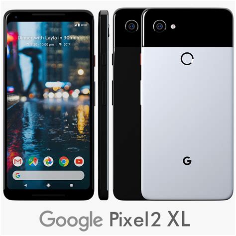 Google Pixel Xl White And Black D Model Fbx Obj X Max C D