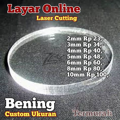 Jual Acrylic Custom Bulat Lingkaran Diameter Akrilik Lasercut