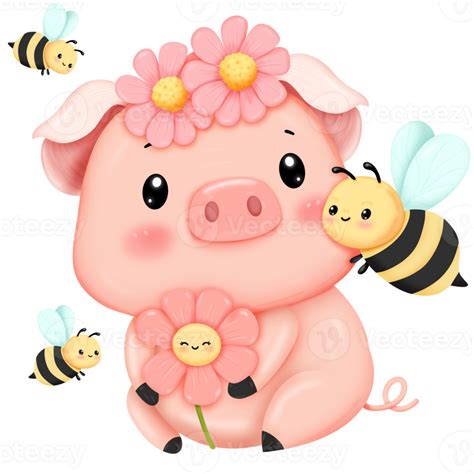 Cute Cartoon Piggy 46795463 Png