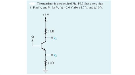 Solved 2 The Bjt Transistor Shown In The Circuit Below Has 42 Off