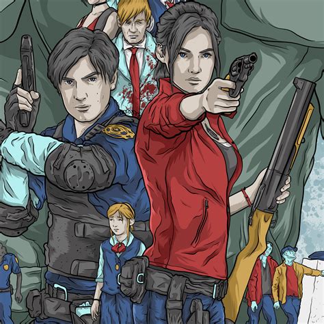 Resident Evil 2 Remake Poster By Xeroram