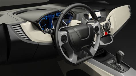 Concept car interior design, modeling and rendering by Sixto del Rosario at Coroflot.com