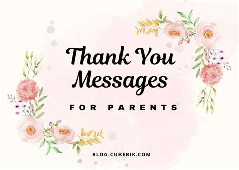 60+ Heartfelt Thank You Messages And Quotes About Parents