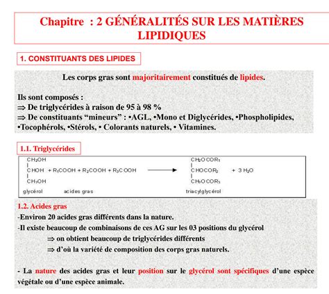 Solution Chapitre Lmd Generalites Lipides Studypool