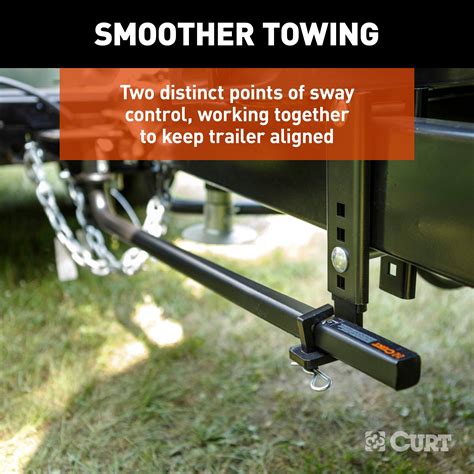 CURT TruTrack 2P Weight Distribution Hitch with 2x Sway Control, 8-10K